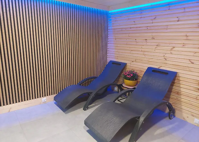 Prázdninový dům Bursztynowo Z Saunami I Jakuzzi